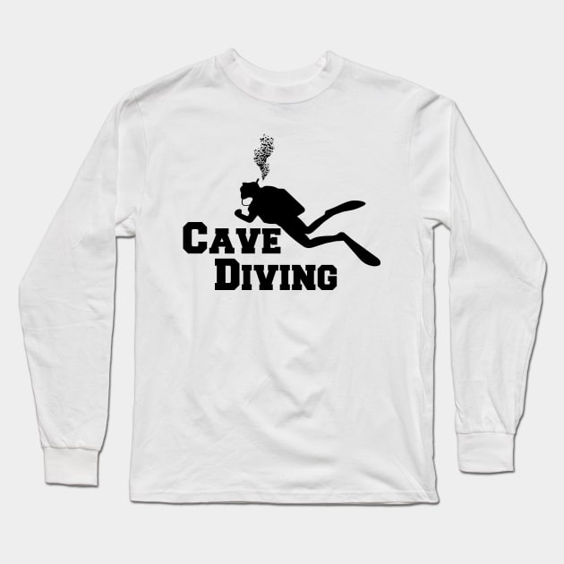 Cave Diving Long Sleeve T-Shirt by KC Happy Shop